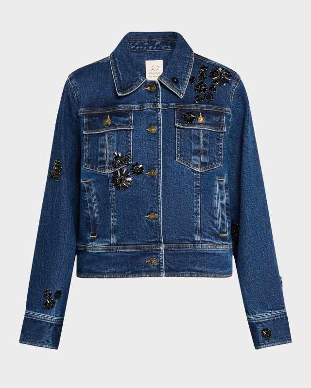 Riviera Crystal Denim Jacket
